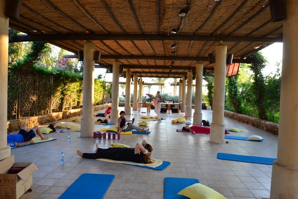 Yoga Class at Edde Sands